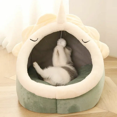 Schattig huisje in de vorm van een dinoausurs