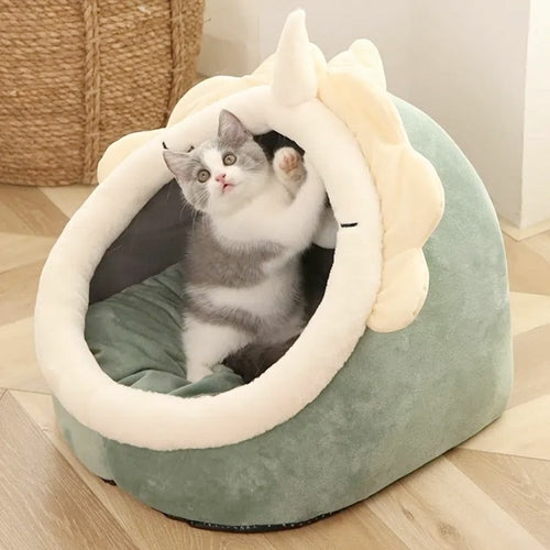 Schattig huisje in de vorm van een dinoausurs
