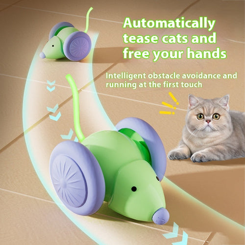Huisdierenspeelgoed Interactief Katten Speelgoed Elektrische Muisauto - Automatische Teaser